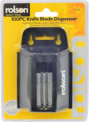 Trimming Knife Blade Dispenser Contains 100 Blades (TK.50B)